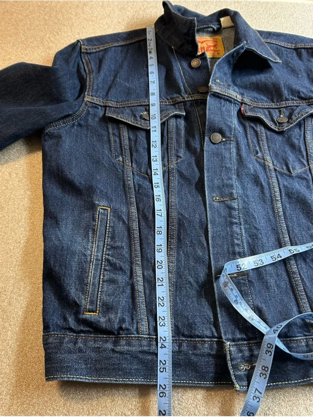 Levi's Indigo Blue Denim Original Jean Jacket - Picture 9 of 12